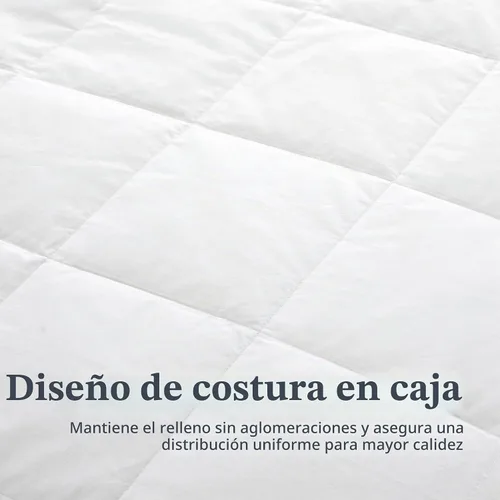 Vista 5 de Manta blanca liviana de plumón con tejido de satén Puredown, Algodón, Blanco, King 01 Blanco