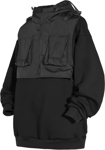 Vista 7 de Niepce Inc Sudadera con capucha japonesa para hombre