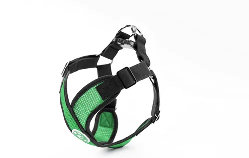 Vista 2 de gooby Choke última intervensión Perfect Fit Active X step-in sintético Piel de Cordero. Soft Arnés para perros pequeños, L, Hunter Green