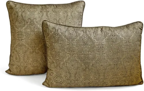 Vista 18 de The HomeCentric Fundas de almohada lumbares doradas de 12 x 14 pulgadas (11.8 x 13.8 in), de piel sintética, con diseño de animales, estilo moderno