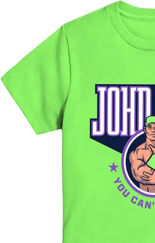Vista 6 de WWE Camiseta de John Cena para niños, camiseta de superestrella de ajetreo, lealtad y respeto, camiseta de campeón mundial de lucha libre
