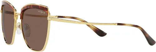 Vista 3 de Vogue Eyewear Woman Sunglasses Top BordeauxRose Gold Frame, Pink Gradient Brown Lenses, 54MM