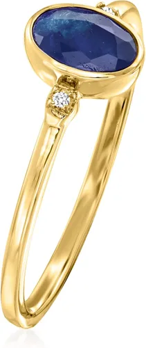 Vista 3 de Anillo RS Pure by Ross-Simons con piedras preciosas y diamantes en oro amarillo de 14 quilates
