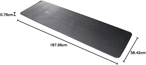 Vista 7 de AIREX Pilates 190 - Esterilla de ejercicios para yoga, terapia física, rehabilitación, equilibrio y ejercicios de estabilidad Negro