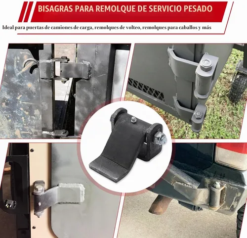 Vista 3 de Soldadura en bisagras de remolque Engrasable Dump Trailer Camiones Puerta Bisagra de puerta