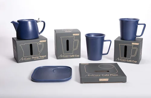 Vista 6 de FORLIFE Artisan Collection - Taza de café de 12 onzas (índigo)