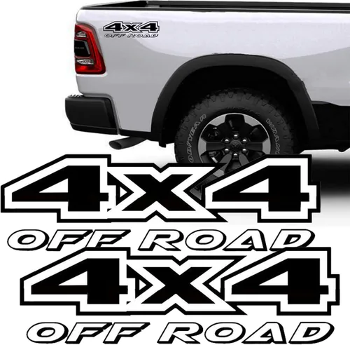 Vista 12 de Calcomanías adhesivas 4X4 para todoterreno, diseño gráfico en vinilo para cama y lateral de camioneta, accesorios universales