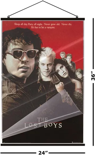 Vista 2 de The Lost Boys - Póster de película (estilo regular) (tamaño: 24" x 36") (póster laminado y gancho negro)
