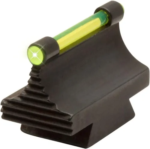 Vista 9 de Mira de pistola de acero de 3/8 pulgadas de riel frontal de sustitución de fibra óptica, rampa de mira de altura opcional, roja/verde