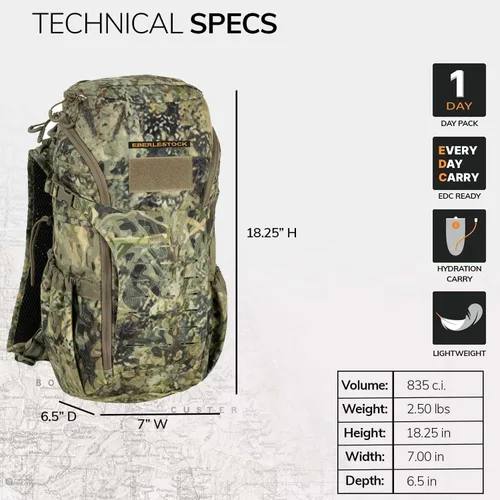 Vista 2 de Eberlestock Bandit Pack - Mochila EDC resistente diseñada para la oficina o el aire libre