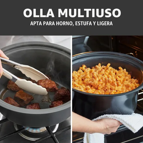 Vista 6 de GreenLife 3.5QT Olla de cocción lenta, cerámica antiadherente sin PFAS ni tóxicos, recipiente interior extraíble, programable, función mantener Negro