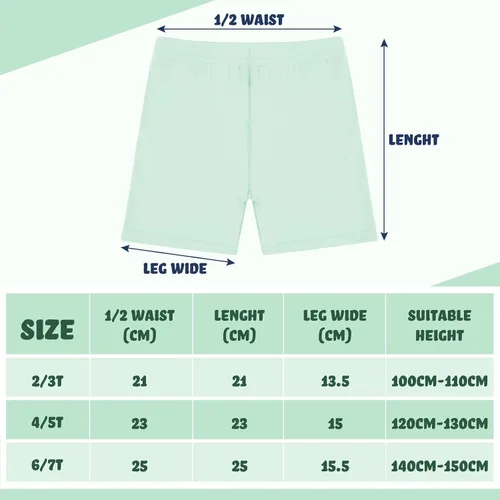 Vista 7 de Boyiee Paquete de 8 pantalones cortos de baile para niñas, pantalones cortos de ciclismo, gimnasia, yoga, pantalones cortos de seguridad activos