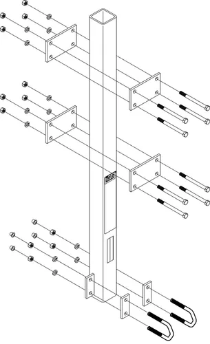 Vista 2 de 3M™ Poste de anclaje de escalera DBI-SALA® Lad-Saf™ 6116026, 1 EA