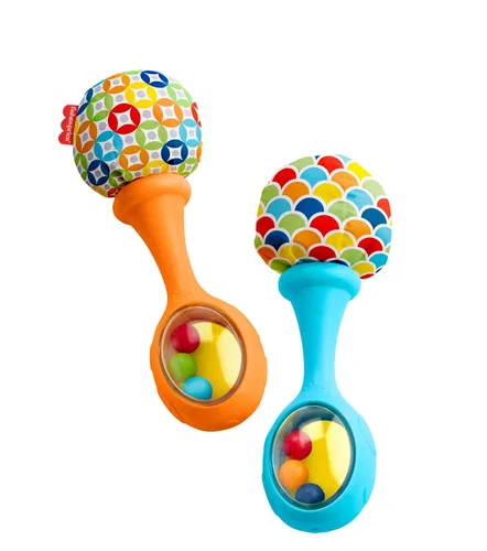 Vista 5 de Fisher-Price Baby Bouncer - Jumperoo de actividades de animales con luces musicales, sonidos y juguetes para recién nacidos, maracas Rattle 'n Rock