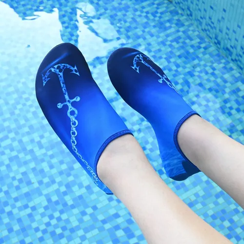 Vista 5 de Zapatos acuáticos para mujer, calcetines acuáticos para exteriores, playa, natación, surf, yoga, ejercicio, playa, natación, zapatos deportivos