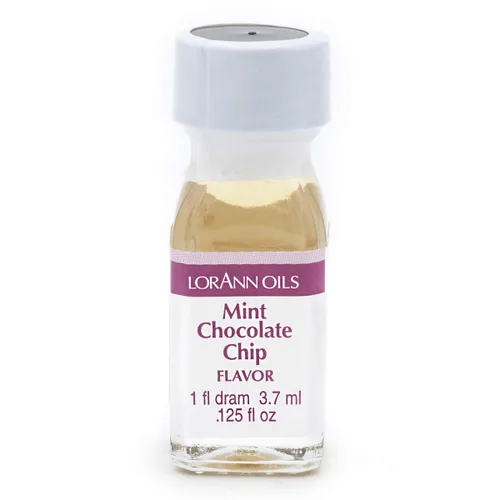 Vista 3 de LorAnn sabor a chispas de chocolate menta, 1 botella de dram