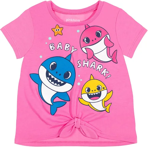Vista 2 de Pinkfong Conjunto de camiseta y leggings de tiburón bebé para niños pequeños