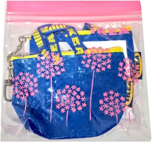 Vista 2 de KNOLIG - Bolsa para llaves y monedas (3 unidades), color azul