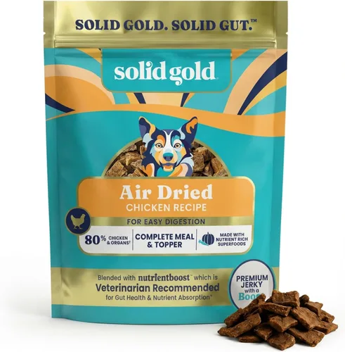 Vista 13 de Solid Gold Complementos de Comida para Perros Secada al Aire para Alimentos Secos – Golosinas saludables para perros con carne de res real