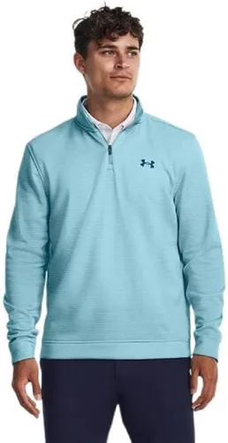 Vista 27 de Under Armour Suéter Storm SweaterFleece para hombre con cuarto de cremallera (001) negro/blanco/negro