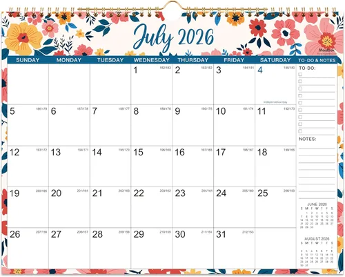 Vista 2 de Calendario 2027 – Calendario de pared 2027 con bolsillo, enero de 2027 a diciembre de 2027, calendarios mensuales de 12 x 12 pulgadas para el hogar