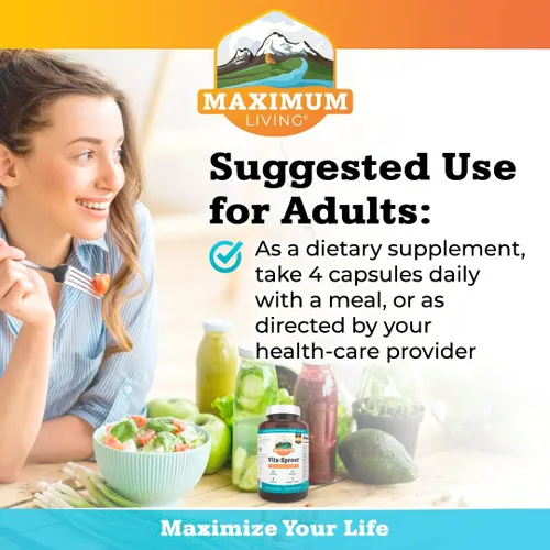 Vista 3 de Vita-Sprout - Mezcla de multivitamínicos y fitonutrientes integrales, 120 cápsulas