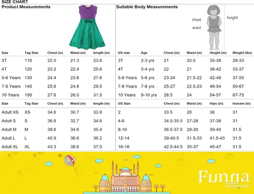 Vista 6 de Funna Disfraz de sirena para niñas, vestido de princesa con orejas para la cabeza, 4T, morado