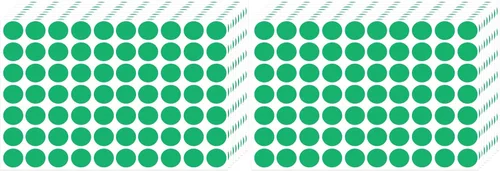 Vista 9 de 3500 pegatinas de puntos, etiquetas de codificación negras de 3/4 pulgadas, calcomanías circulares para oficina y aula Negro