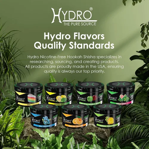 Vista 6 de Hydro - Hierbas para shisha o hookah, 250 gramos, sabor de alta calidad, sin tabaco ni nicotina, 1