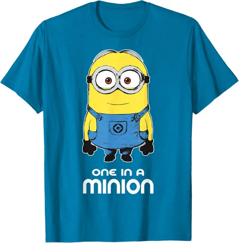 Vista 10 de Despicable Me Camiseta estampada Minions Bob One in A Minion Negro
