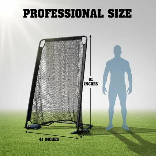 Vista 2 de Red de jaula de fútbol para patadas, portátil, 81 x 41 pulgadas, ayuda para entrenamiento de portería de fútbol para patio trasero