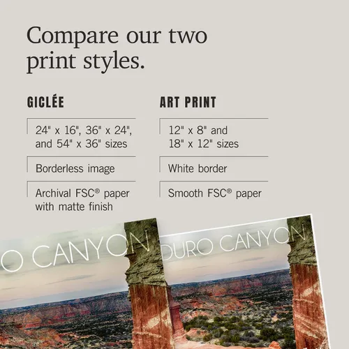 Vista 6 de Lantern Press 36x54 Inch Giclee Print, Amarillo, Texas, Palo Duro Canyon, Lighthouse