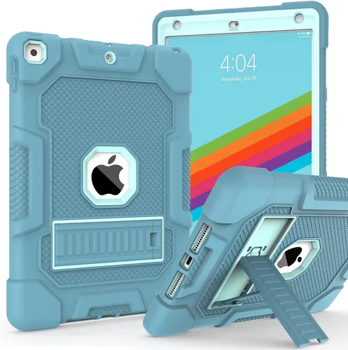 Vista 8 de TIMISM Funda para iPad de 9ª/8ª/7ª generación (2021/2020/2019), resistente grado militar, a prueba de golpes, resistente, funda protectora de 10.2