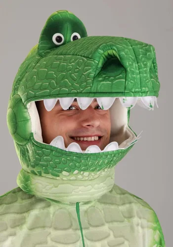 Vista 4 de Disfraz de Rex Toy Story de lujo de talla grande para adultos