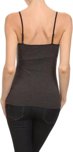 Vista 2 de ACTIVE BASIC Brasier interior integrado con tirantes delgados y tirantes ajustables para mujer