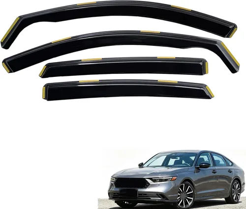 Vista 9 de inchannel - Visera de ventana compatible con Toyota 4Runner 2010-2024, protectores de lluvia, deflector de viento, humo, 4 piezas