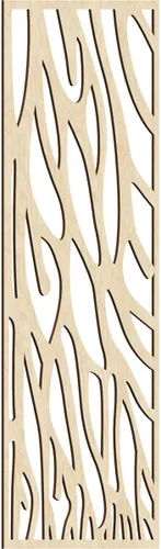 Vista 144 de 9 3/8"W x 24 3/8"H x 1/4"T Bristol Decorativos Paneles de Pared de Madera Calado, Cereza