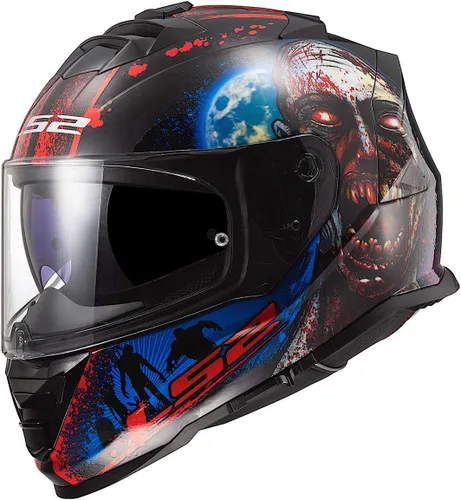 Vista 22 de LS2 Helmets Assault - Casco integral para motocicleta con protector solar