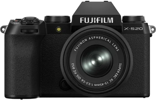Vista 2 de FUJIFILM Cámara digital X-S20 con paquete de lentes de 0.591-1.772 in, incluye: batería Fujifilm NP-W235 de repuesto, tarjeta de memoria SanDisk