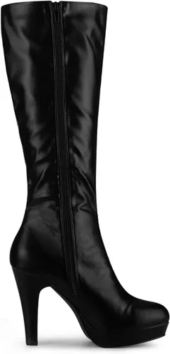 Vista 7 de Allegra K Botas altas hasta la rodilla con plataforma y punta redonda para mujer
