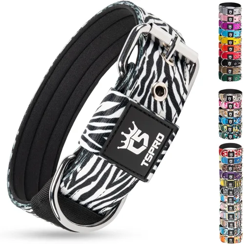 Vista 16 de TSPRO Collar Táctico para Perro de 1.25 Pulgadas de Ancho Collares Gruesos para Perro con Hebilla de Metal de Servicio Pesado, Duradero, Fuerte