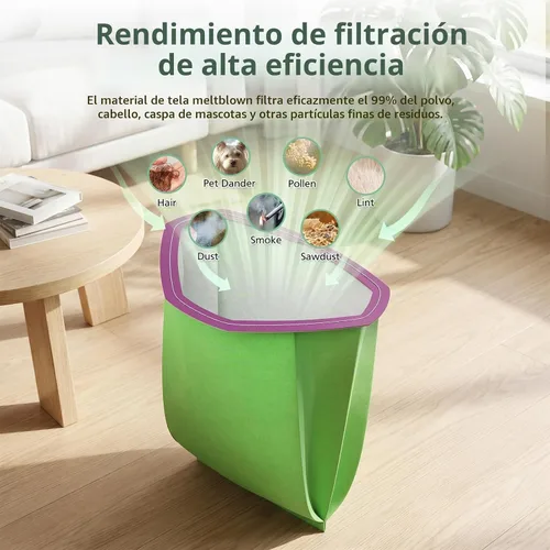 Vista 3 de Paquete de 30 bolsas de vacío 107314 de 6 cuartos de galón para aspiradora ProTeam de 6 cuartos de galón