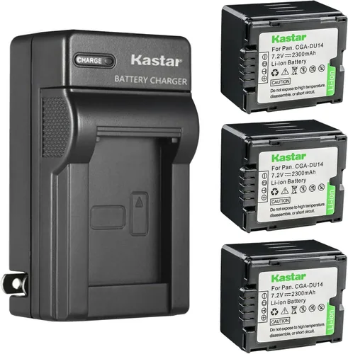 Vista 6 de Kastar CGA-DU14 Reemplazo del cargador de batería de pared AC para Panasonic PV-GS250, PV-GS300, PV-GS320, PV-GS400, PV-GS500, SDR-H18, SDR-H200