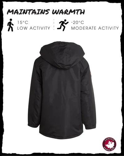 Vista 6 de CANADA WEATHER GEAR Abrigo de invierno para niños, chaqueta de esquí pesada parka (8-20)