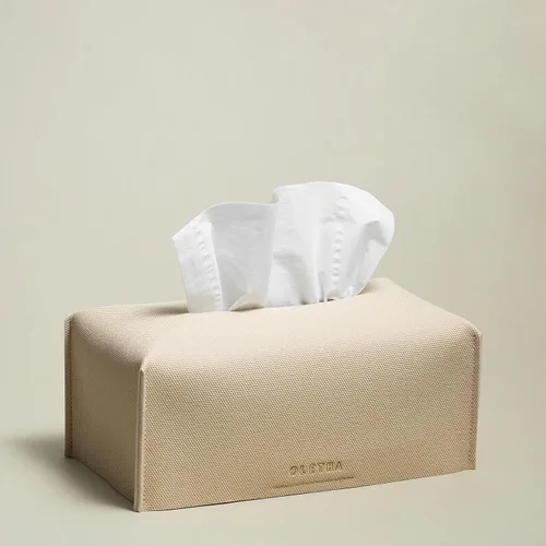 Vista 18 de OLETHA Funda para Caja de Pañuelos Rectangular Estética, Portador de Pañuelos de Caja Plana Mediana Rectangular, Negro