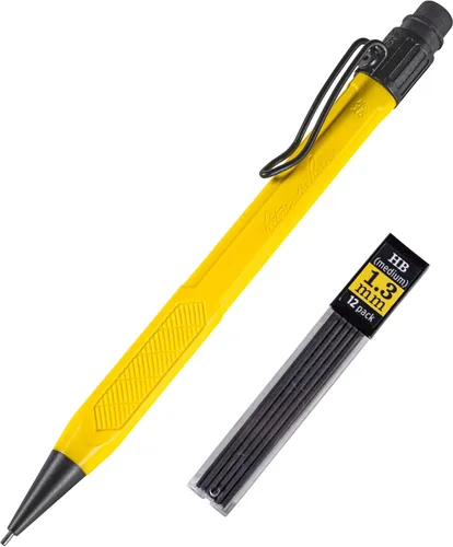 Vista 9 de Rite in the Rain - Lápiz mecánico resistente a la intemperie, barril negro, mina oscura de 1.3 mm, 12 recargas de mina (N°. BK15)
