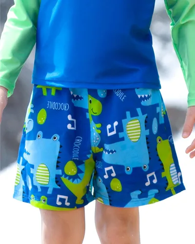 Vista 3 de Angel season Traje de baño para niños pequeños, trajes de baño para niños, trajes de baño de secado rápido para niños, talla 2-10