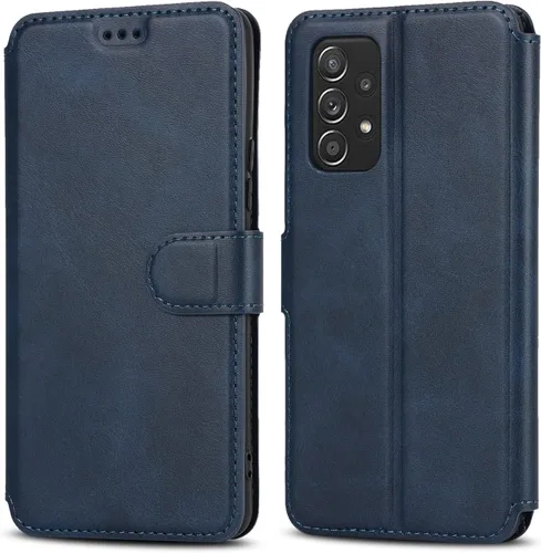 Vista 14 de QLTYPRI Funda tipo cartera para Samsung Galaxy A14 4G/5G, color negro