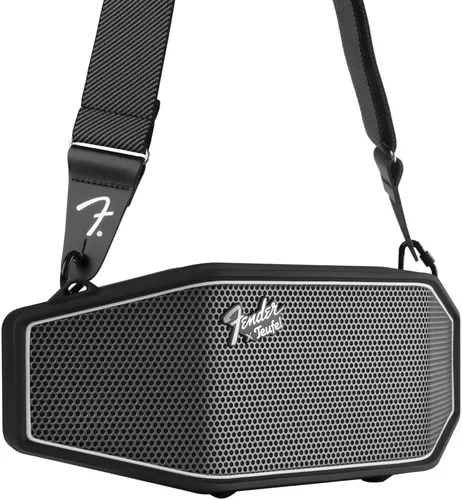 Vista 3 de Fender x Teufel ROCKSTER CROSS Altavoz Bluetooth Inalámbrico Portátil – Resistente, Impermeable, 16 Horas de Batería, Potente Sonido Estéreo
