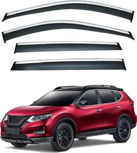 Vista 13 de 4 piezas de deflectores de viento para ventanas compatibles con Civic Hatchback 2017-2021 solamente, estilo de montaje exterior, protección contra